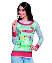 Kerstopdruk damesshirt